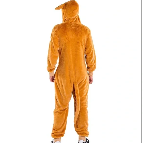 Tipsy Elves Brown and Cream Kangaroo Onesie Costume - Picture 2 of 6